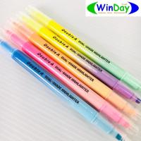 ราคา ปากกา ไฮไลท์ Double A Dual Highlighter ปากกาเน้นข้อความ (11766044043)