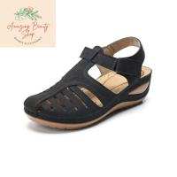 ราคา Amazing Beauty Shop 0109 รองเท้าผู้หญิงมาใหม่ผู้หญิงรองเท้าแตะสีดําสีน้ําตาลสีฟ้าสีม่วงครีม Size 36-42 (52202275049)
