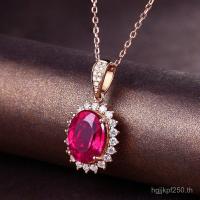 ราคา จี้เลือดสีแดงแบบ Rose Gold สำหรับผู้หญิง สไตล์ใหม่จาก Rubellite พร้อมอารมณ์ Diana CTML (47151013925)