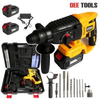 ราคา MILY สว่านโรตารี่ไร้สาย สว่านแบต แบตเตอรี่ สว่านกระแทก 26 มม.3ระบบ 399Vแบตเตอรี่ Li-ion 2ก้อน ฟรีแถมอุปกรณ์10ชิ้น รุ่น (25488457826)