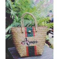 ราคา กระเป๋าสานเพ้นท์ชื่อ กระเป๋าสานกระจูด (รอสั่งทำ 5-7 วันนะคะ งานเพ้นท์มือจ้า) (2429452909)
