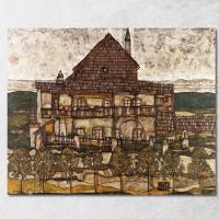 ราคา Houses With Laundry Seeburg Egon Schiele, esh70 ภาพพิมพ์บนผ้าใบแคนวาส (26187129145)