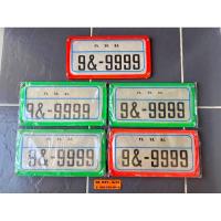 ราคา กรอบป้ายทะเบียนแบบยาว รุ่นเก่าค้างร้าน สำหรับมอเตอร์ไซค์ ราคาอันละ 100฿ (29586028296)