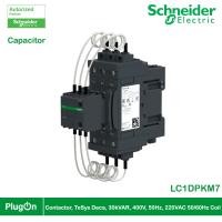 ราคา Schneider Electric Capacitor duty contactor, TeSys Deca, 30kVAR, 400V, 50Hz, 220VAC 50/60Hz coil I LC1DPKM7 I PlugOn (23222615024)
