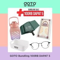 ราคา Goto Bundling บันทึกบนขวดดื่มร่มแว่นตาสวดมนต์กล่องเก็บ (41255749015)