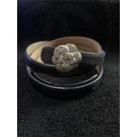 ราคา Authentic เข็มขัด Chanel ของแท้ Black Caviar Leather Skinny ไซส์ 80/32 (24594209649)