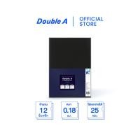 ราคา Double A แฟ้มซองเอกสารชั้นเดียว PP L-File ขนาด A4 สีดำ จำหน่าย 12 ชิ้น/แพ็ก (28929635979)
