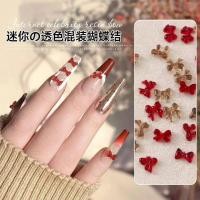 ราคา 50ชิ้น โบว์แดง อะไหล่ติดเล็บ โบว์ติดเล็บ อะไหล่เล็บ (29527150277)