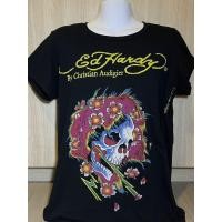 ราคา Ed Hardy By Christain Audigieh Vintage Skull Tattoo Shirt (1X) (42621694031)