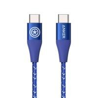 ราคา Anker xMarvel PowerLine+II USB-C toUSB-C สายชาร์จ 3ft A9547 - สีฟ้า (41805737770)