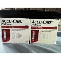 ราคา (exp 07-2023) Accu-Chek Performa แผ่นตรวจวัดน้ำตาล AccuChek (50 และ 100 แผ่น (21408213045)