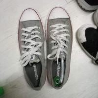 ราคา Converse all star รองเท้าผ้าใบคอนเวิส สีเทาผ้าขนสัตว์ (5916488669)