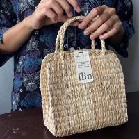 ราคา พร้อมส่ง MINI - EARLGREY กระเป๋าสาน จากเชือกกล้วย กระเป๋าถือ ตะกร้าสาน (22571237493)