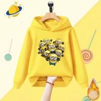 ราคา เสื้อฮู้ดเด็ก พิมพ์ลายการ์ตูนมินเนี่ยนแขนยาว สำหรับเด็กทั้งชายและหญิง (29943743943)