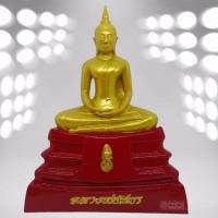 ราคา มหามงคล โชคลาภทรัพย์เนืองนอง *** ให้เช่าบูชา *** พระพุทธรูป หลวงพ่อโสธร หน้าตัก 5 นิ้ว องค์สีทองประทับบัลลังค์สีแดง (637430339)