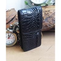ราคา ซองหนังใส่โทรศัพท์ หนังจระเข้แท้ กระเป๋าใส่โทรศัพท์ หนัง ซองใส่มือถือ เป็นหนังจระเข้แท้ ชองใส่โทรศัพท์ สีดำ 950 บาท (21150127989)