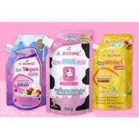 ราคา เอ บอนเน่ สปา เกลือขัดผิว เกลือสปา สครับผิวกายA bonne Spa Yogurt / Milk / White C Salt 350 g. (28502186278)