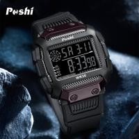 ราคา POSHI Mens Waterproof Luminous Business Watches Date Mens Wrist Watch Stainless Steel (28189961813)