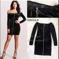 ราคา Forever21 กำมะหยี่ ปาดไหล่ sizes (977165924)