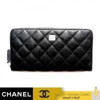 ราคา NEW กระเป๋าสตางค์ CHANEL ZIPPY WALLET BLACK CAVIAR SHW (27119466559)