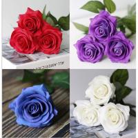 ราคา ส่งด่วน ดอกกุหลาบ ทำจากผ้าไหม ดอกกุหลาบปลอม ราคา 1 ดอก (7038457353)