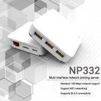 ราคา 3 พอร์ต USB เครือข่าย RJ45 WIFI พิมพ์เซิร์ฟเวอร์ Np332 Multi-interface USB เครื่องพิมพ์อะแดปเตอร์เหมาะสําหรับโทรศัพท์ Windows IOS แล็ปท็อป PC (23359969767)