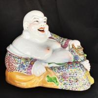 ราคา พระสังกัจจายน์ งานเซรามิกกังไส เขียนมือทั้งองค์ละเอียดสวยงาม ขนาด13 นิ้ว 弥勒佛富贵佛 (13820419263)