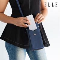 ราคา ELLE Crossbody Phone Pouch กระเป๋าสะพายข้าง หนังเเกะแท้ สำหรับผู้หญิง สไตล์สปอร์ตี้ / EWH251 (8967953958)
