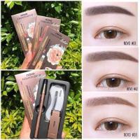 ราคา NOVO FASHION BROW Eyebrow โนโว ดินสอเขียนคิ้ว แบบหมุน แถมไส้ดินสอ + บล๊อกคิ้ว 3 ชิ้น พร้อมไส้ดินสอเปลี่ยน3แท่ง (10840439837)