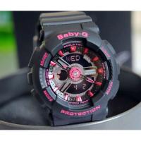 ราคา นาฬิกา BABY-G รุ่น BA-111-1A สำหรับผู้หญิง รับประกัน1ปี (2601510448)