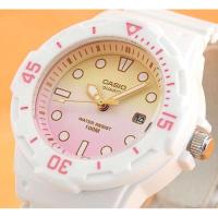 ราคา Casio นาฬิกาข้อมือผู้หญิง รุ่น LRW-200H-4E2 สายเรซิ่น สีขาว หน้าปัดชมพูสุด Cute - มั่นใจของแท้ 100% ประกันศูนย์ 1 ปีเต็ม (11103664081)