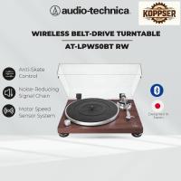 ราคา Local Audio-Technica AT-LPW50BT RW Wireless Belt-Drive Turntable Vinyl Record Player Gramophone Phonograph (45402505462)