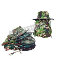 ราคา หมวกผ้าคลุมหน้าลายทหารแบบซิป และกระดุม ปีกกว้าง 2.5 นิ้ว คละลาย (13914982482)