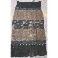 ราคา ผ้าถุงผ้าฝ้ายเข็นมือธรรมชาติเอว32นิ้วมือ2ลายโบราณ (27205481825)