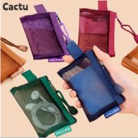 ราคา กระเป๋าแป้ง CACTU ผ้าตาข่าย Mini Travel Grid Bag, กระเป๋าสตางค์ตาข่ายสามเหลี่ยมตาข่ายไนลอน (43177037763)