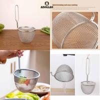 ราคา ตะกร้อลวกก๋วยเตี๋ยว ที่ลวกเส้น ตะกร้อลวกอาหาร ตะแกรงถี่ ตะกร้อลวกเส้น ที่ลวกก๋วยเตี๋ยว ด้ามยาว วัสดุสแตนเลส ✨Anollao (27580002417)