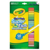 ราคา ของแท้ 100 % ปากกาสี Crayola สีเมจิกซุปเปอร์ทิปส์ สีเมจิกล้างออกได้ 50สี ( Crayola SuperTips ) (28908914685)