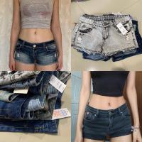 ราคา กางเกงยีนส์เอวต่ำ กางเกงยีนส์ขาสั้น มือสอง (20583159068)