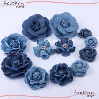 ราคา MEATHERSTORE ดอกไม้ประดิษฐ์, ลูกไม้ Trim Scrapbooking Denim ดอกไม้, DIY ผ้ายีนส์เสื้อผ้าเสื้อผ้าดอกไม้ (52202065279)