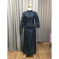 ราคา ชุดไทยจิตรลดาสีดำ Size M เสื้้ออก32 กระโปรงเอว28 (มือสอง) (57500920647)