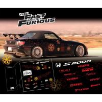 ราคา ดีคอลน้ำ honda s2000 Johnny Tran Fast & Furious พร้อมไฟรถ ดีคอลฟาส ติดรถ Hot Wheels 1:64 Decal water slide (23035724645)