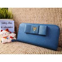 ราคา Prada​ Fiocco Zip​ Around​ Bow​ Wallet​ [แท้%]​ (Used)​ อุปกรณ์​ กล่อง​ การ์ด (13045000868)