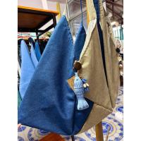 ราคา ถุงย่ามผ้าฝ้ายทอมือ – กระเป๋าฝีมือชุมชนเชียงใหม่ สไตล์เรียบง่าย มีเอกลักษณ์ แถมพวงกุญแจผ้าฝ้ายปักมือรูปปลา (41675495461)