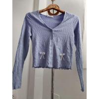 ราคา MNG เสื้อคลุมทรงครอป แขนยาวสีฟ้า (27514648983)