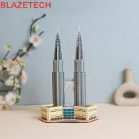 ราคา BLAZETECH อาคารที่มีชื่อเสียงระดับโลก, บ้านกระดาษปริศนากระดาษแข็งขนาดเล็ก, หอไอเฟลเอ็มไพร์สเตอาคารประกอบรุ่น DIY ก่อสร้างของเล่นของขวัญวันเกิด (54702029671)