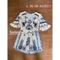 ราคา จั๊มสีครีมป้าย Something สภาพดีมาก (20329835271)