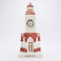 ราคา INDRA CERAMIC หอนาฬิกาลำปาง นาฬิกาตั้งโต๊ะ ของที่ระลึก ของฝากลำปาง เซรามิกของตกแต่งลำปาง (9861981739)