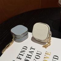 ราคา for Samsung Galaxy Buds Core / Buds FE Case Leather Hard Case Metal Chain Samsung Galaxy Buds 2 / Buds2 Pro Shockproof Shell Protective Sleeve (42672301319)