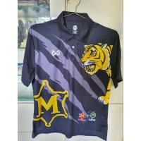 ราคา [ของแท้มือ1] เสื้อโปโล warrix M150xเสือ อก 44 นิ้ว สีดำ ของแท้ １００% (20332917211)