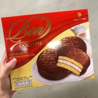 ราคา BON GOLD PIEพายช็อกโกแลตสอดไส้มาร์ชแมลโลว์ 1 กล่อง มี12 ชิ้น (7140915796)